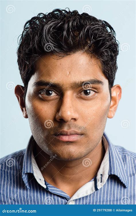 man portrait real people high definition blue background stock