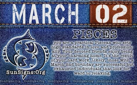 pisces march  birthday horoscope personality characteristics sun signs