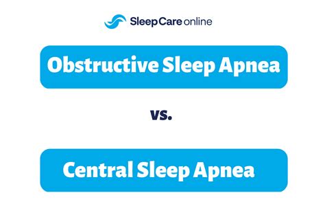 obstructive sleep apnea  central sleep apnea differences