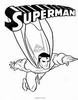 Coloring Superman Pages Logo Printable Kids Popular sketch template