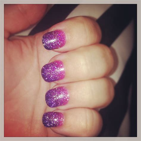 Pink Purple Ombré Glitter Nails Done At Sleeping Beauty Salon In Az