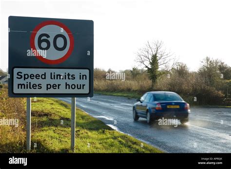 mph speed limit sign  border  donegal  fermanagh