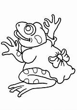 Frosch Ausmalbild Stilizzate Rane Simpatiche Sapo Lembrancinhas sketch template