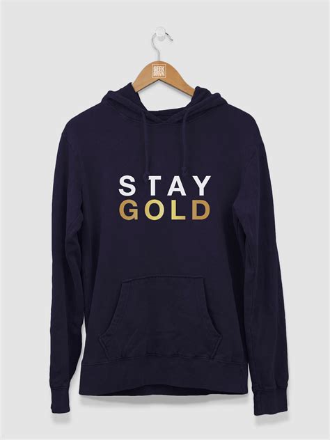 stay gold hoodie hoodies gold print metallic gold print etsy