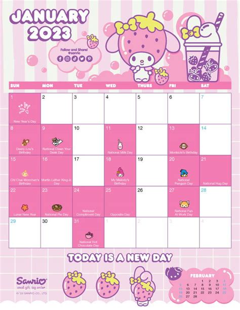 printable  kitty calendar  dana milena