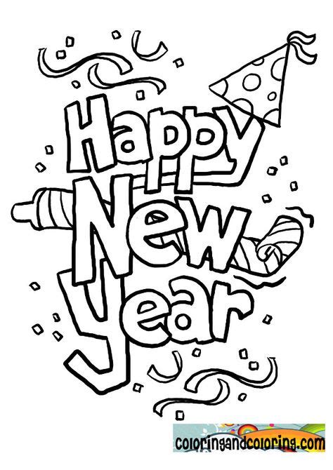 years coloring pages happy  year coloring pages coloring