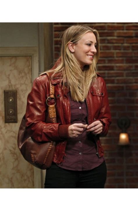 The Big Bang Theory Kaley Cuoco Jacket Womens Burgundy