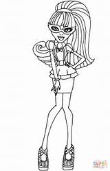 Ghoulia Coloring Yelps Gorgeous Pages Dot Dead Schools sketch template