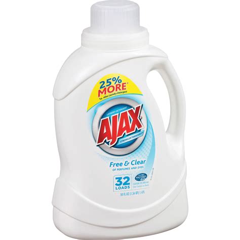 ajax ajapb freeclear liquid laundry detergent   clear walmartcom walmartcom