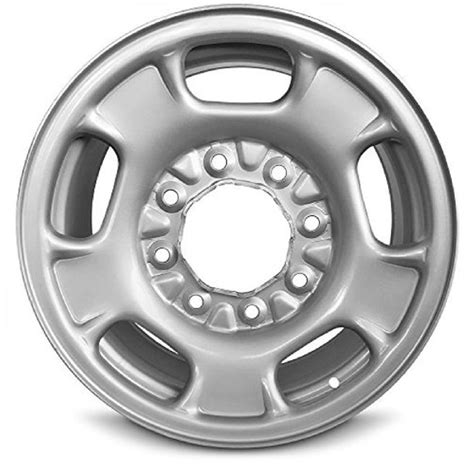 rim   gmc sierra  sierra  steel full size wheel   silver  lug