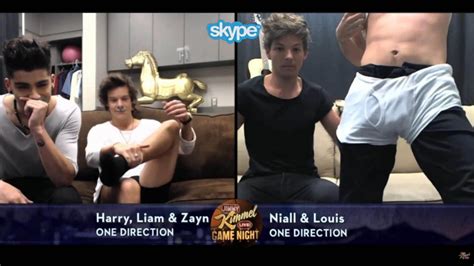 one direction s harry styles niall horan strip on jimmy