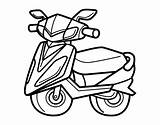 Scooter Coloring Coloringcrew sketch template
