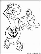 Scooby Doo Halloween Coloring Pages Scoobydoo Kids Fun Color Printable Colouring Print sketch template