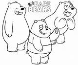 Bears Bare Coloring Pages Template Sketch sketch template