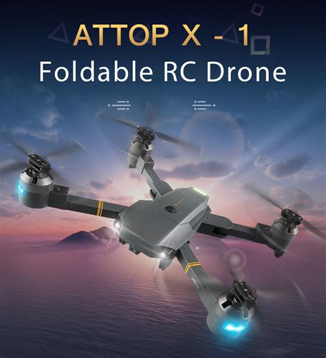 attop xt  foldable rc drone wifi fpv camera altitude hold headless mode  degree flip