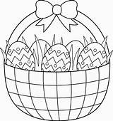 Easter Coloring Pages Basket Printable Colouring Choose Board Egg sketch template