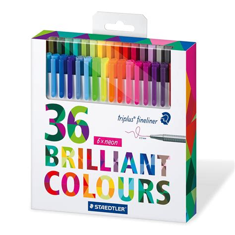 staedtler color  set set   assorted colors triplus fineliner pens walmartcom