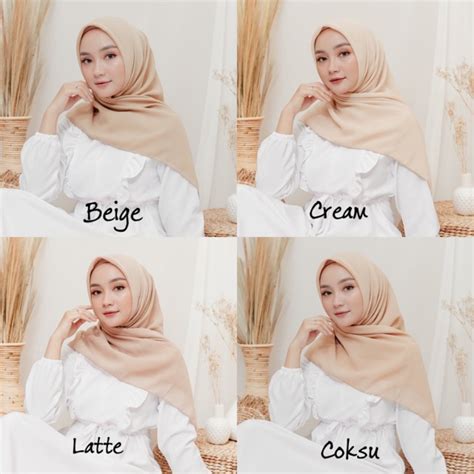 bella square  warna part  hijab segiempat