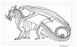 Wings Fire Coloring Pages Lineart Printable Kids Color Print sketch template