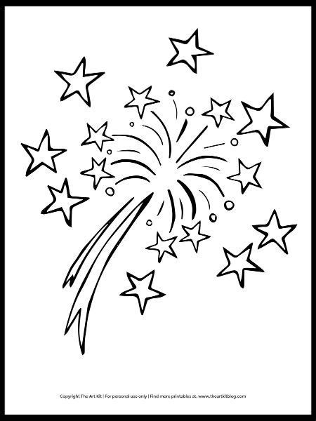totally festive fireworks coloring page   coloring