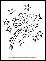 Fireworks Pages Fourth Theartkitblog Year sketch template