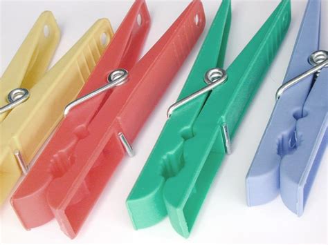 image  colorful plastic clothes pegs