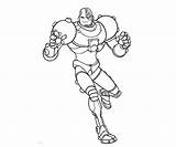 Cyborg Coloring Teen Titans Pages Go Template Library Clipart sketch template