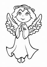 Angel Coloring Pages Printable Snow Colorir Para Print Faces Christmas Desenhos Getcolorings Angels Cartoon Gif Visit Choose Board Google sketch template