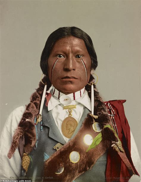 native americans seen in amazing colorized photos from 100 years ago