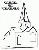 Church Coloring Pages Kids Drawing Outline Children Colouring Printable Popular Coloringhome Getdrawings Print Books sketch template