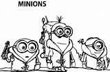 Minions Minion Coloring Pages Movie Kevin Bob Color Cute Printable Characters Cartoon Wecoloringpage Popular Sheets Disney Visit Adult sketch template