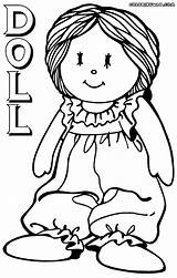 Doll Coloring Pages Colorings sketch template