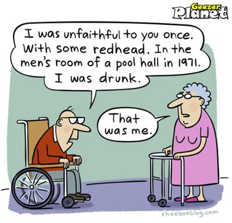 funny elderly couple cartoons