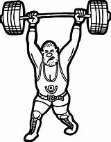 Weightlifter Wecoloringpage Onlinecoloringpages sketch template