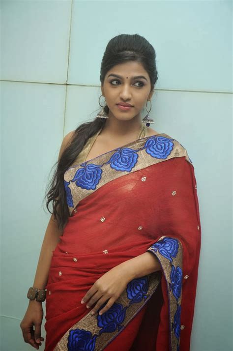 Unseen Dhansika Pics In Hot Red Saree
