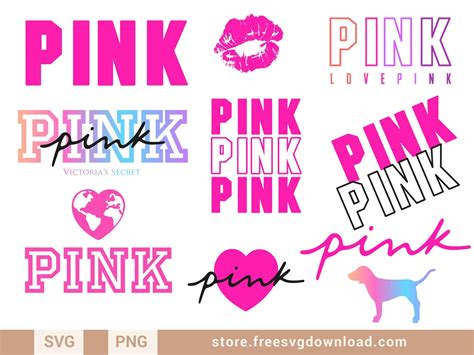 svg  pink logo stickers