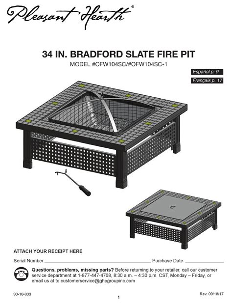 pleasant hearth ofwsc manual   manualslib