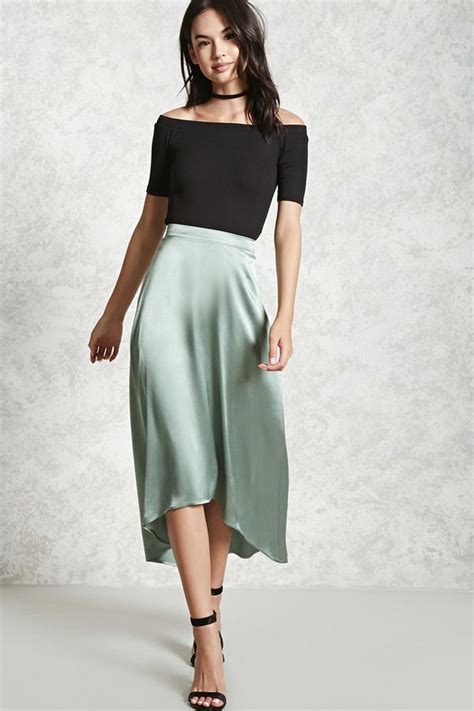 contemporary satin skirt   silk skirt outfit satin skirt outfit fashion
