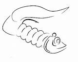 Fishing Lure Coloring Pages Fish Little sketch template