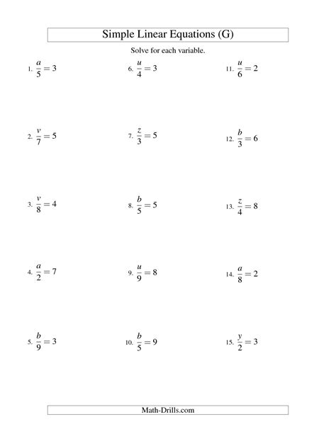images  linear equation algebra  worksheets math algebra