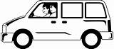 Van Clipart Cartoon Mini Cliparts Minivan Animated Clip Welding Library Cute sketch template