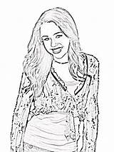 Hannah Montana Coloring Pages Disney Movie Cartoon sketch template