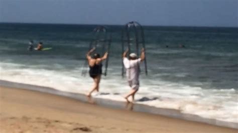 Couple Stopped From Using Homemade Shark Cages On The