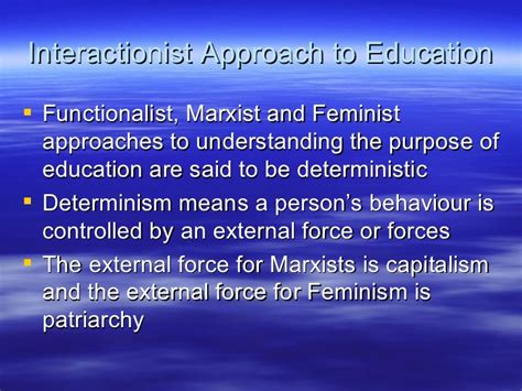 functionalists opinion on feminist view of education