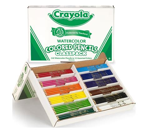 watercolor pencils classpack  count  colors crayola