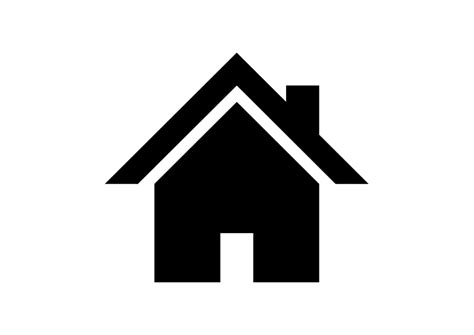 black simple home icon  vector