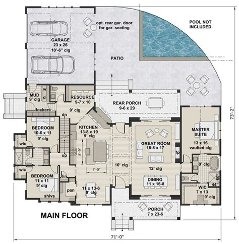 open concept ranch floor plans houseplans blog houseplanscom