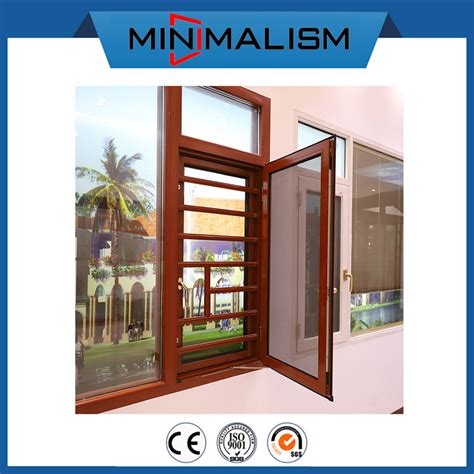 china aluminium material casement window clear glass  mm thickness soundproof china