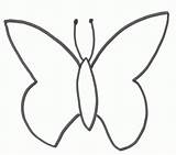 Butterfly Blank Template Coloring Popular sketch template