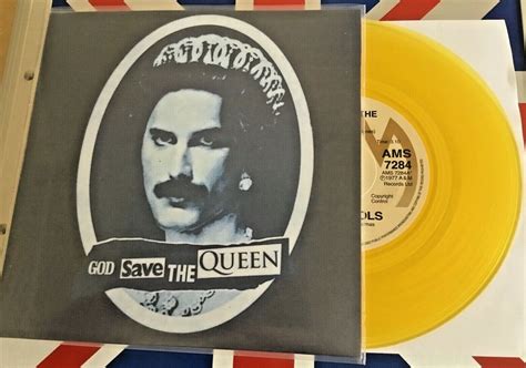 sex pistols god save the queen yellow vinyl 7 freddie